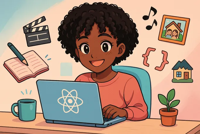 Anime illustration of Alba coding